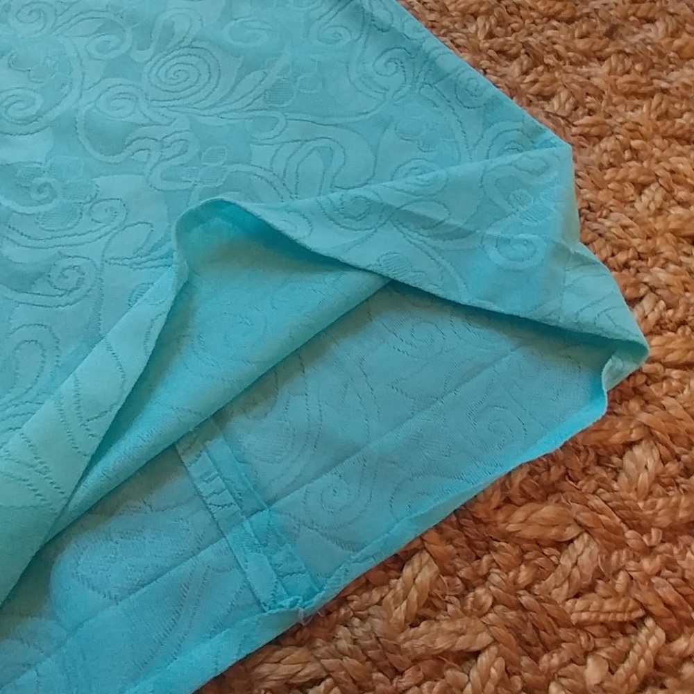 Vintage sleeveless turquoise dress - Picture 5 of 6